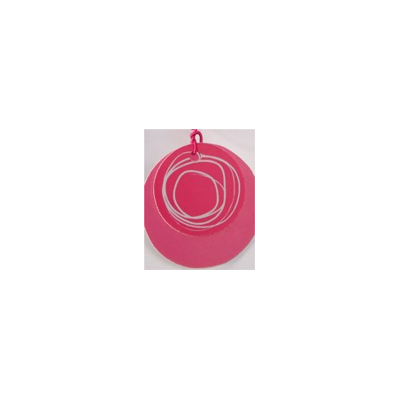 Nominette ronde fuchsia