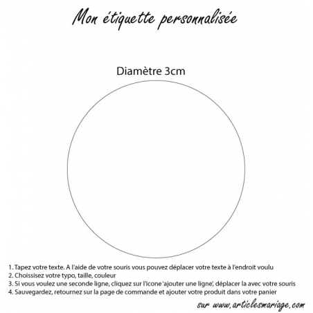 Etiquette ronde transparente 