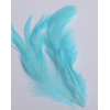 2 gr of small TURQUOISE feathers