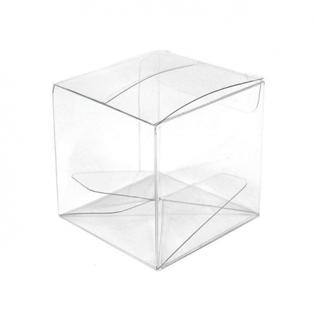 Boîte carrée 5cm Couleur Transparent